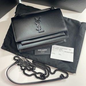 Authentic YSL SUNSET MONO wallet on chain